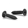 #4 x 1/2" Wood Screw 500Pcs 18-8 (304) Stainless Steel Screws Flat Head Phillips Fast Self Tapping Drywall Screws Black Oxide by SG TZH
