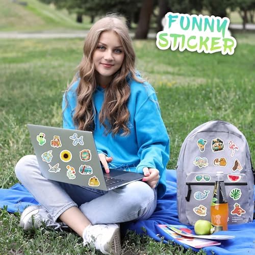 100 Pcs Cartoon Mixed Water Bottle Stickers for Kids, Glow in The Dark Cute Mixed Vinyl Waterproof Laptop Decals, Phone Case Skateboard Helmet Mug Scrapbook Decoration, Adults, Kids and Teens