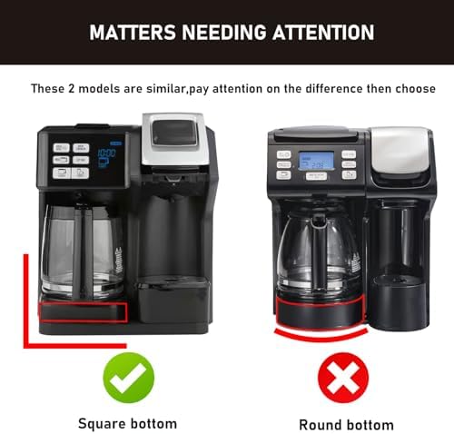 12-Cup Coffee Maker Glass Carafe Replacement Compatible with Hamilton Beach Coffee Maker Models 46310, 49980R, 49976, 49350, 49980A, 49980Z, 49983, 49618, 46300, 49966 1 Pack