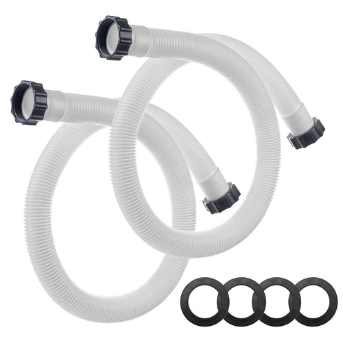 1.5" Pool Hose for Intex Filter Pump - 29060E Pool Hoses for Above Ground Pools, 1.5 Inch Pool Filter Hose for Coleman Intex Sand Filter Pumps & Saltwater Systems 59" Long (2 Pack)
