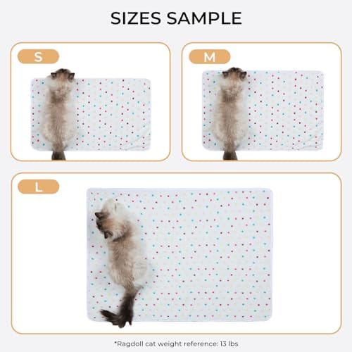 1 Pack 3 Blankets Super Soft Cute Dot Pattern Pet Blanket Flannel Throw for Dog Puppy Cat Dot (Large(41x31), Beige/Brown/Pink)