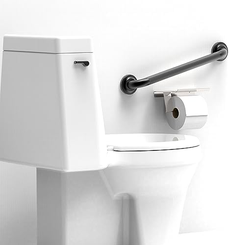 1-1/4" Knurled Grab Bar, ADA Compliant Bath Safety Shower Handrail, Bathroom Mobility Aid Handle for Seniors and Disabled, Heavy Duty 500lbs Support