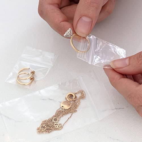 1.25 x 1.25 inches, 2Mil Clear Reclosable Zip Bags, Case of 1000 GPI Brand