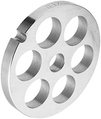 #12 Stainless Steel Meat Grinder Plate Discs Blades for Kitchenaid Mixer FGA Food Chopper and Hobart, LEM, Cabelas, Weston, MTN Meat Grinders