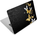 12.1 13 13.3 14 15 15.4 15.6 Inches Personalized Laptop Vinyl Skin Sticker Decal Universal Netbook Skin Sticker Reusable Notebook PC Art Decal Protector Cover Case (Golden Butterfly)