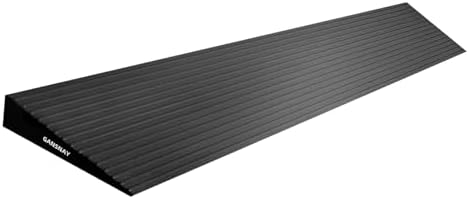 1.4" Rise Threshold Ramps for Doorways, Driveways, Heavy Duty Solid Rubber 6000lbs Capacity, Non-Slip & Cuttable Handicap Ramp for Wheelchairs, Scooters, Strollers, Curbs- 1.4″Rise (35″×7.9″)