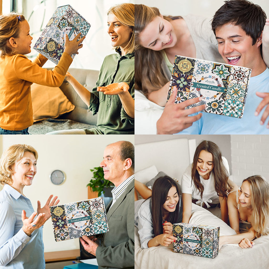10 Pack Scented Candles Gifts for Women, 250H Aromatherapy Candles with Two Coasters, Candles for Home Scented, Ideal for Birthday, Mother's Day, Thanksgiving