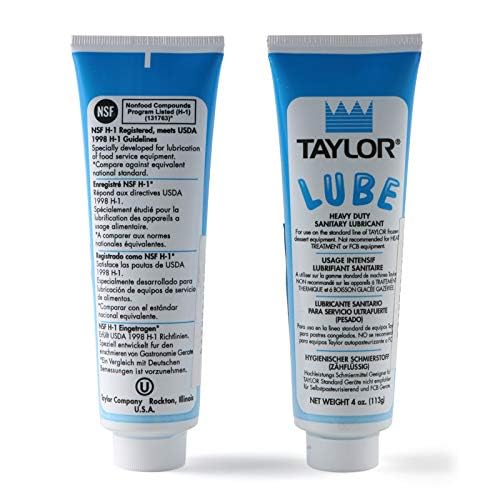 1 x 4 Oz. Taylor Blue Lube, Food Safe Grease, Heavy Duty Food Grade Sanitary Lubricant for Soft Serve Machines, Beer Brewing, Food Processing Equipment, Compatible with Stoelting, Kappus, Lube #47518