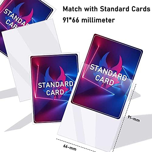 1000 Pcs Card Sleeves for Trading Cards, Soft Clear Baseball Card Sleeves Card Protectors Penny Sleeves Fit for Baseball Cards, Sports Cards, MTG Cards (66mm×91mm)