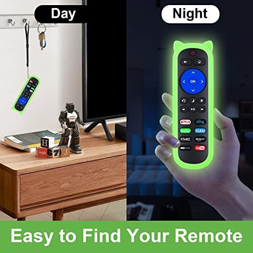 (Pack of 2) RC280 Remote Compatible with All Roku TV Remote wr Covers,for TCL Roku/Onn Roku/Hisense Roku/Element/Sharp/Haier/Hitachi/LG/Sanyo/JVC/Magnavox/RCA/Philips/Westinghouse Roku Series Smart TV