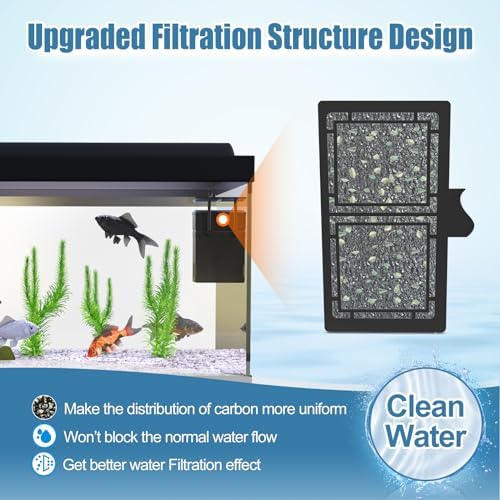 15 Pack Filter Cartridges for Top Fin Filter, Replacement Filter Cartridges for TOP FIN EF-S Element and BF5 BETTAFLO