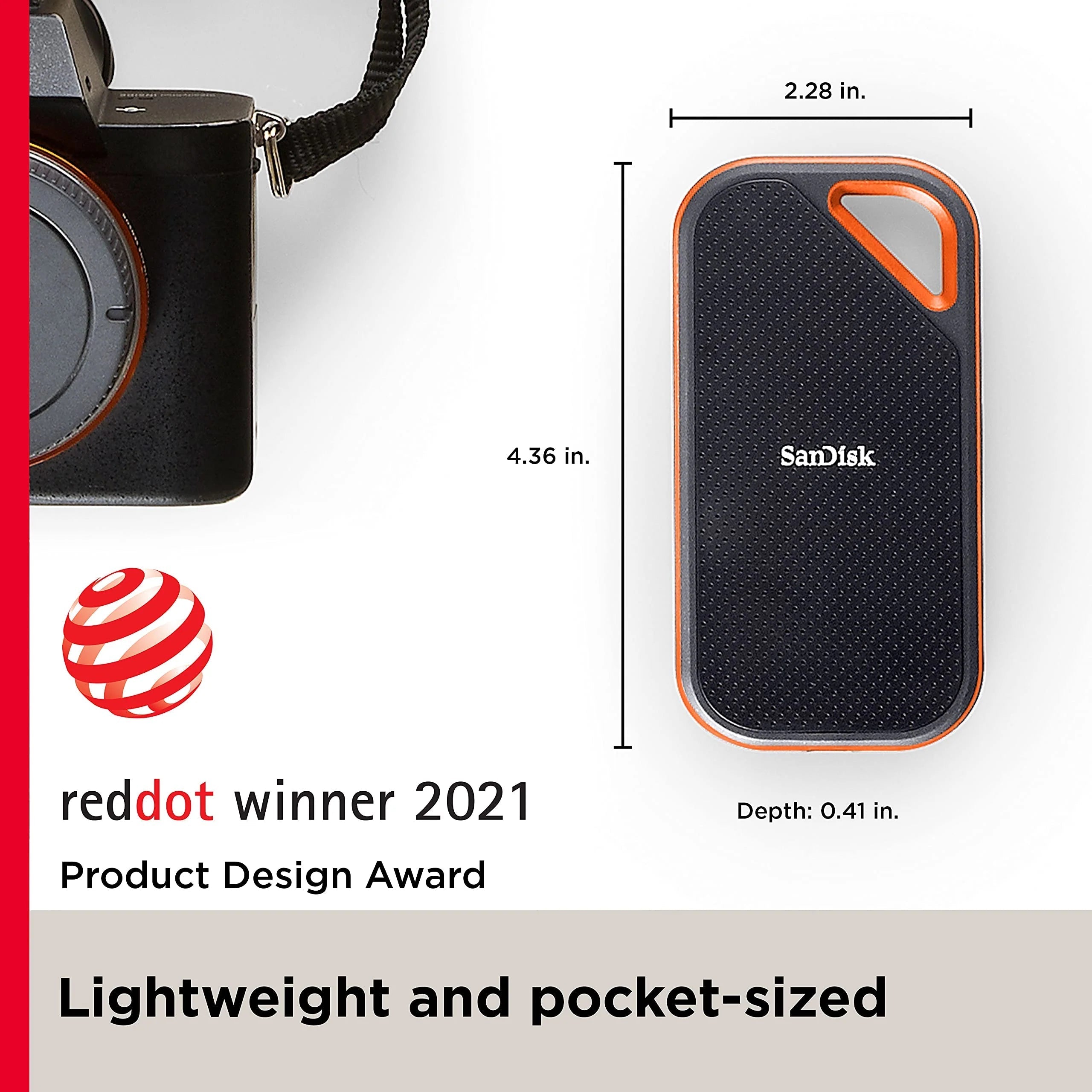 SanDisk 1TB Extreme PRO Portable SSD - Up to 2000MB/s