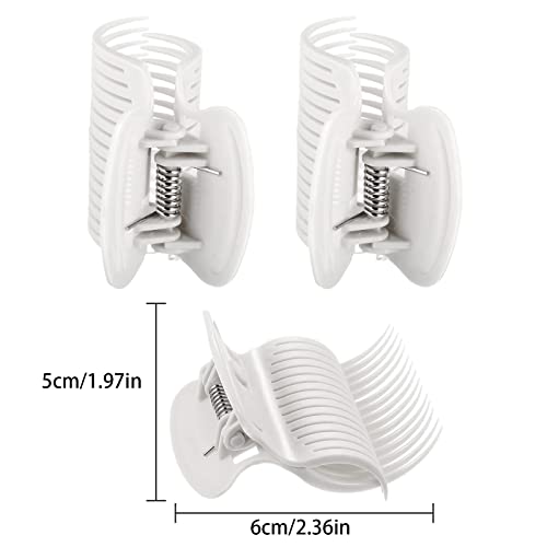 12 Pieces Hot Roller Hair Curler Claw Clips Replacement for Small, Medium, Large and Jumbo Rollers holding Women Girls Hair Section Styling