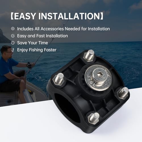0 Degree Livescope LVS32 Transducer Pole Mount Kit for Panoptix LVS32 Transducer, Trolling Motor Shaft Mount for Panoptix LiveScope System/Ice Fishing Bundle 010-12676-15 0101267615