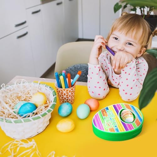 12 Pieces Wooden Fake Eggs, White Wooden Easter Egg Wood Eggs for Easter Crafts Home Decor, Great for Easter DIY Decorations