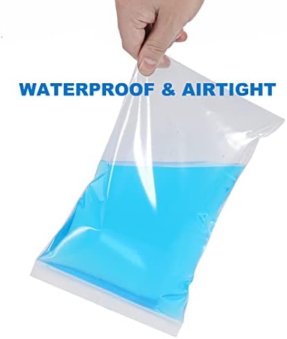 100 PCS 4" x 5" Thick 4 Mil Small Clear Zip Poly Bags Plastic Reclosable Zip Seal Lock Bags Heavy-Duty Necklace Ring Coin Beads Jewelry Pill Zipper Bag