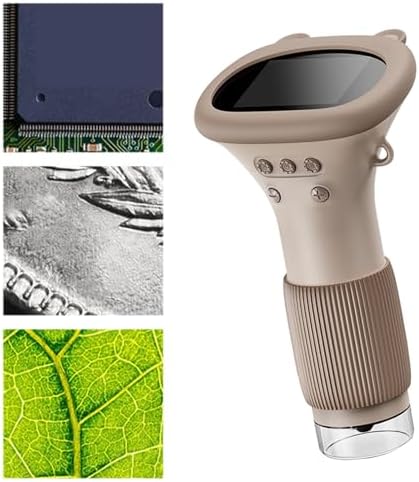 1000X Kids Microscope Digital,2in IPS Screen, 400 Photo Storage, 100X-1000X Zoom, USB Connection, for Shared Exploration with PC