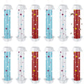 12 Pcs Sticky Fly Trap Fly Stick Indoor Outdoor Long Lasting Adhesive Fly Catcher with Hanging Hook for Wasps Gnats Bugs Insects Moths Fruit Flies Mosquitoes Spiders Fleas (White, Blue, Red)