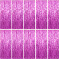 10 Pack Foil Curtain Backdrop Metallic Tinsel Foil Fringe Curtains Photo Booth Props for Birthday Wedding Engagement Baby Shower Bachelorette Christmas Holiday Celebration Party Decorations