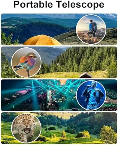 10-30x50 Monoculars for Adults High Powered with Smart Phone Holder & Upgraded Tripod, Starscope Monocular Military Grade for Outdoor Exploration, Bird Watching, and Scenic Viewing