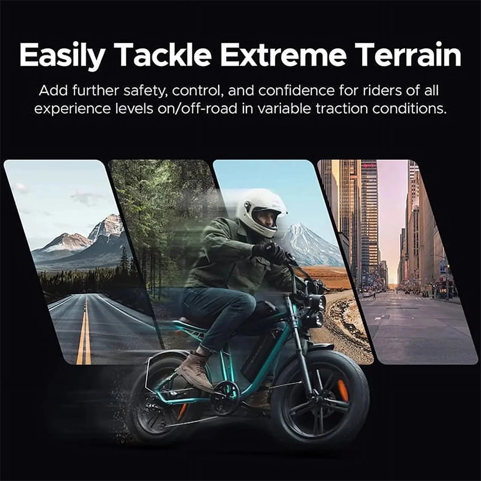 AKEZ Retro Electric Bike 1000W, 28mph, 94 Miles, 20"x4.0" Fat Tires, Full Suspension, UL Certified