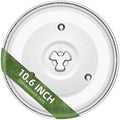 10.6" Microwave Glass Turntable Compatible with Hamilton Beach P90D23AL-R1, GE WB48X26755, 10-5/8 inch Replacement Microwave Glass Plate for Whirlpool WPW10551236