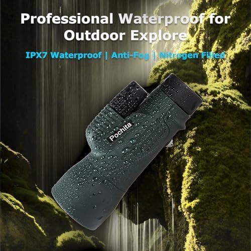 12x50 Monocular Telescope for Adults, High Powered HD Compact Monoculars Portable Handheld Telescope with BAK4 Prism FMC Lens, Waterproof Monoculars for Bird Watching Hiking Hunting Traveling Camping
