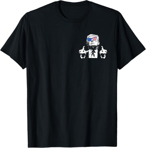 (Front And Back) You Missed Trump 2024 US American Flag T-Shirt