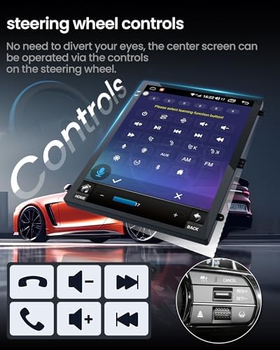 10.4 inches Android12(2+32GB) Car Stereo Ford Focus Car Stereo Radio Upgrade 2012-2018 with Touch Screen 1024 * 768 DSP Auto Stereo Radio with GPS Bluetooth WiFi, Backup Camera