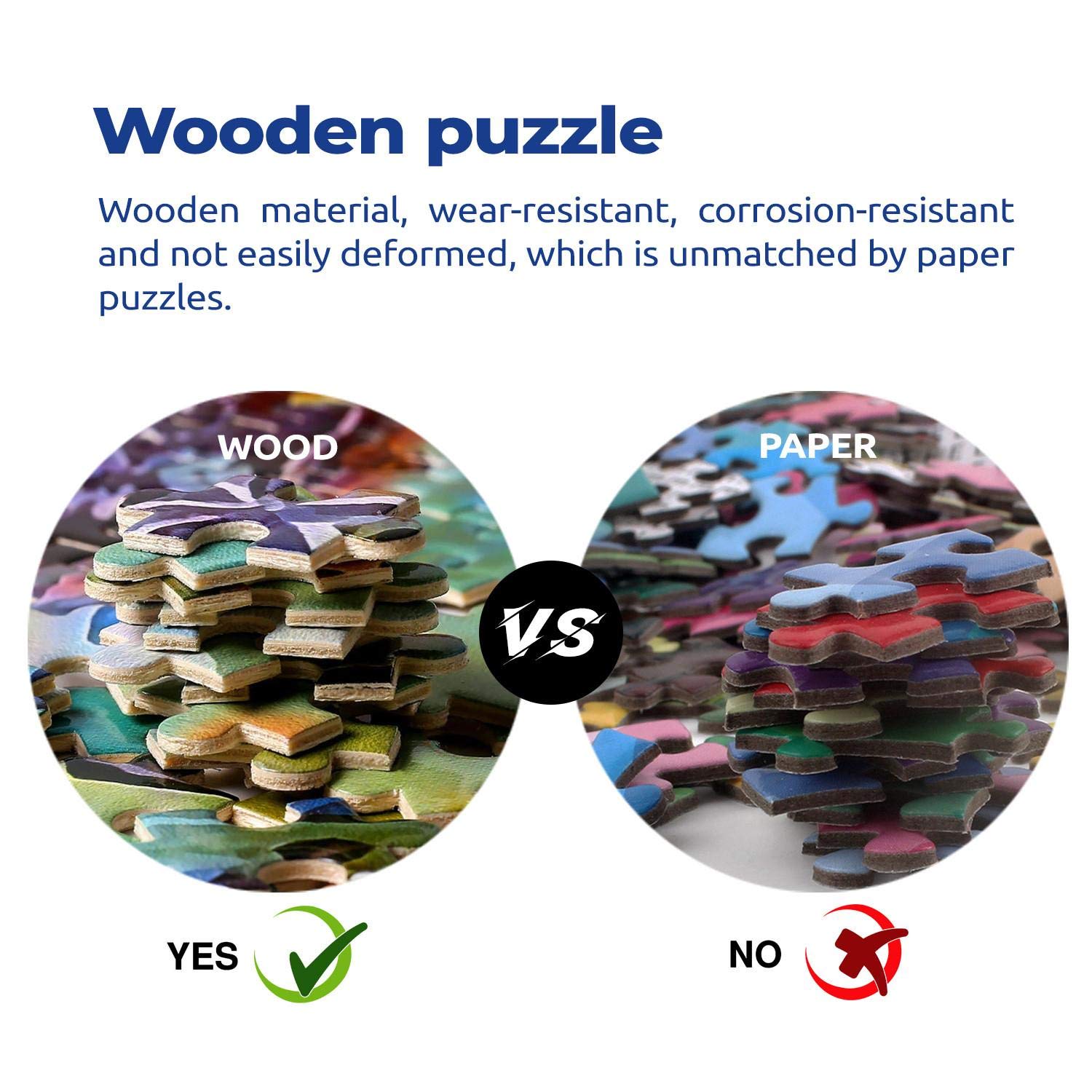 1000 Pieces Puzzles for Adult Wooden Jigsaw Puzzle 1000 Piece Puzzle Adult Children Elderly Puzzle Flower Eiffel Tower Paris Bridge Puzzle Gift for Mom Dad Family Friend Home Decor Wall Art 29.5x20IN