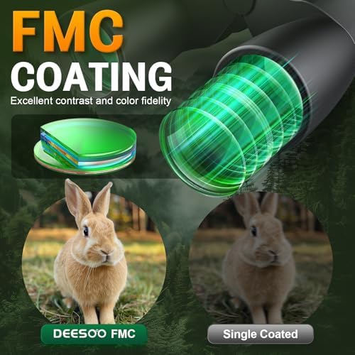 12-36x50 HD Binoculars for Adults - High Powered Binoculars with Clear Low Light Vision for Bird Watching - Zoom Binoculars with Large View for Hunting Cruise Ship Travel Hiking Opera