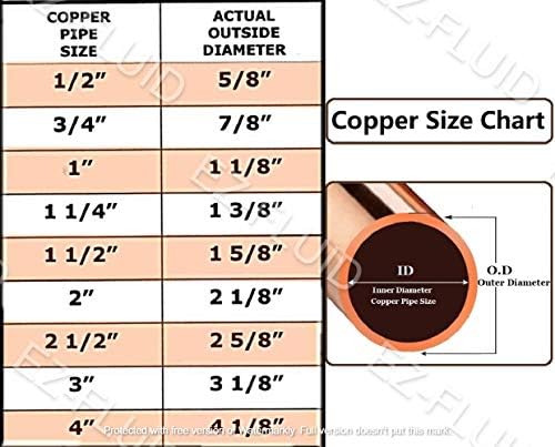 (10pcs) EZ-FLUID Plumbing 1/2" C X MIP LF Copper Male Adapter Pressure Copper Fittings,Sweat Solder Connection for Residential,Commercial Copper Pipe