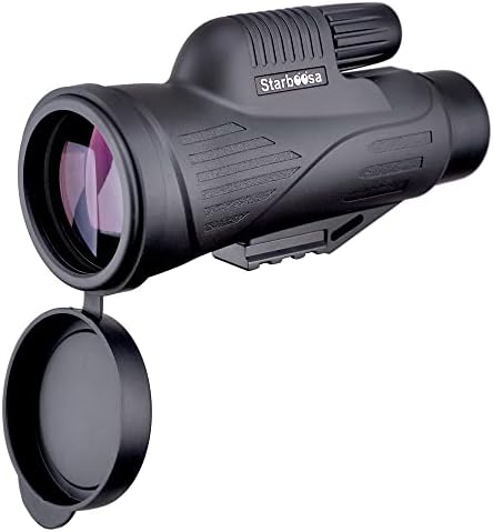 12x50 High Definition Monocular Telescope with Smartphone Holder - Waterproof Monocular with Durable and Clear BAK4 Prism for Bird Watching Wildlife Hunting Camping Hiking