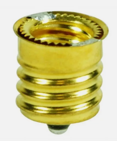 (10 Pack) Intermediate Base E17 to Candelabra Base E12 Socket Reducer Adapter