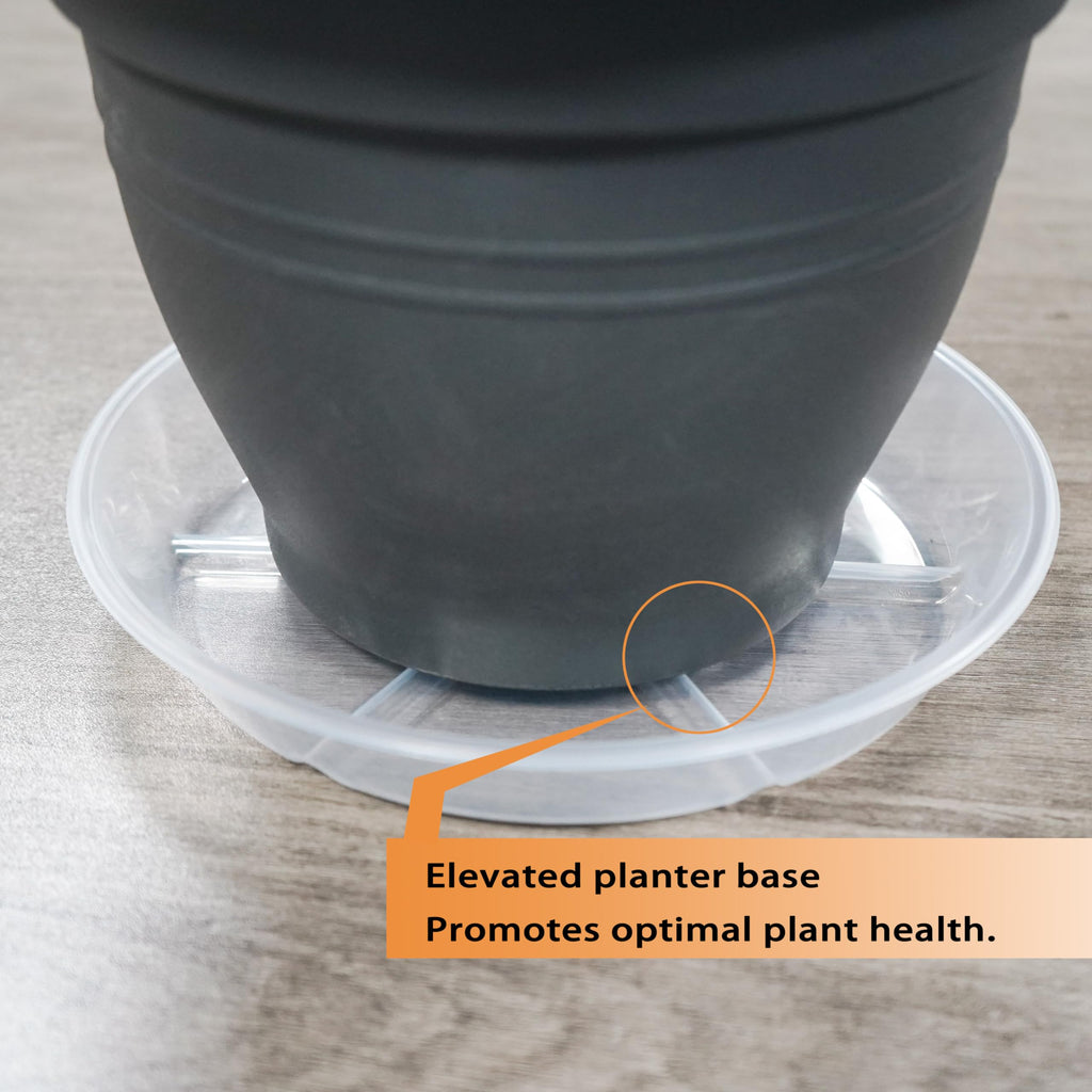 10 Packs Plant Saucer, 6 8 10 inch Clear Plant Saucers, Durable Round Plastic Flower Plant Water Drip Tray for Pots Planter, Heavy Duty Plant Dish Pant Plate to Catch Water for Indoor & Outdoor