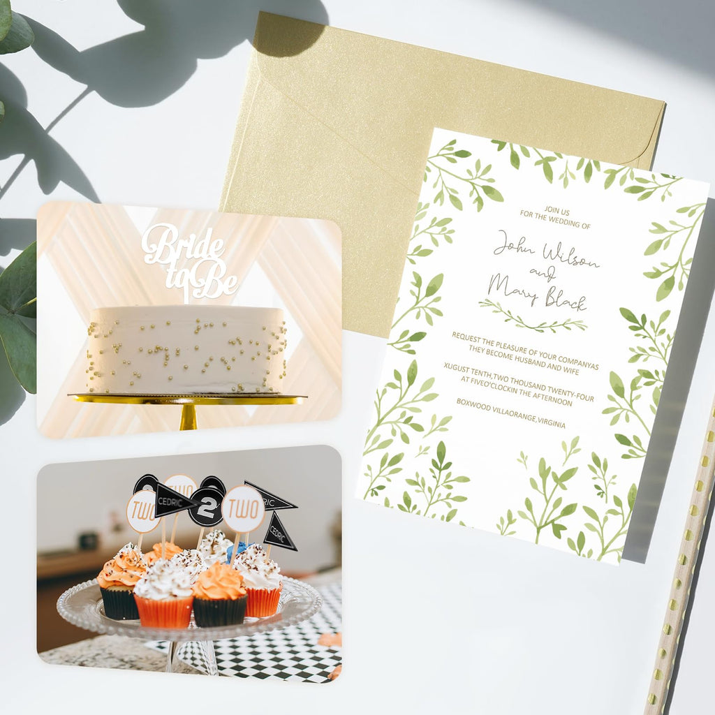 110lb White Cardstock 8.5x11, Goefun 100 Sheets Heavyweight White Card Stock 300 GSM for Invitations, Menus, Poster, DIY Card