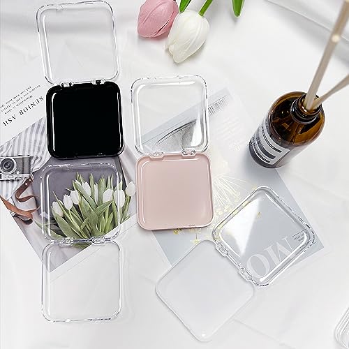 12 Pcs Press on Nail Storage Box with 60 Pcs Adhesive Double Sided Tape Acrylic Fake Nail Display Box Artificial False Nail Box Organizer Nail Case Nail Packaging Box for Nail Art Home Salon Use