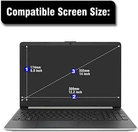 14 Inch Laptop Screen Protector,Tempered Glass Protector for 14" HP/Dell/Sony/ASUS/Samsung/Lenovo/Acer/MSI/LG/Razer Blade 14" 16:9 Laptop,Anti-Explosion,Fingerprint Resistant