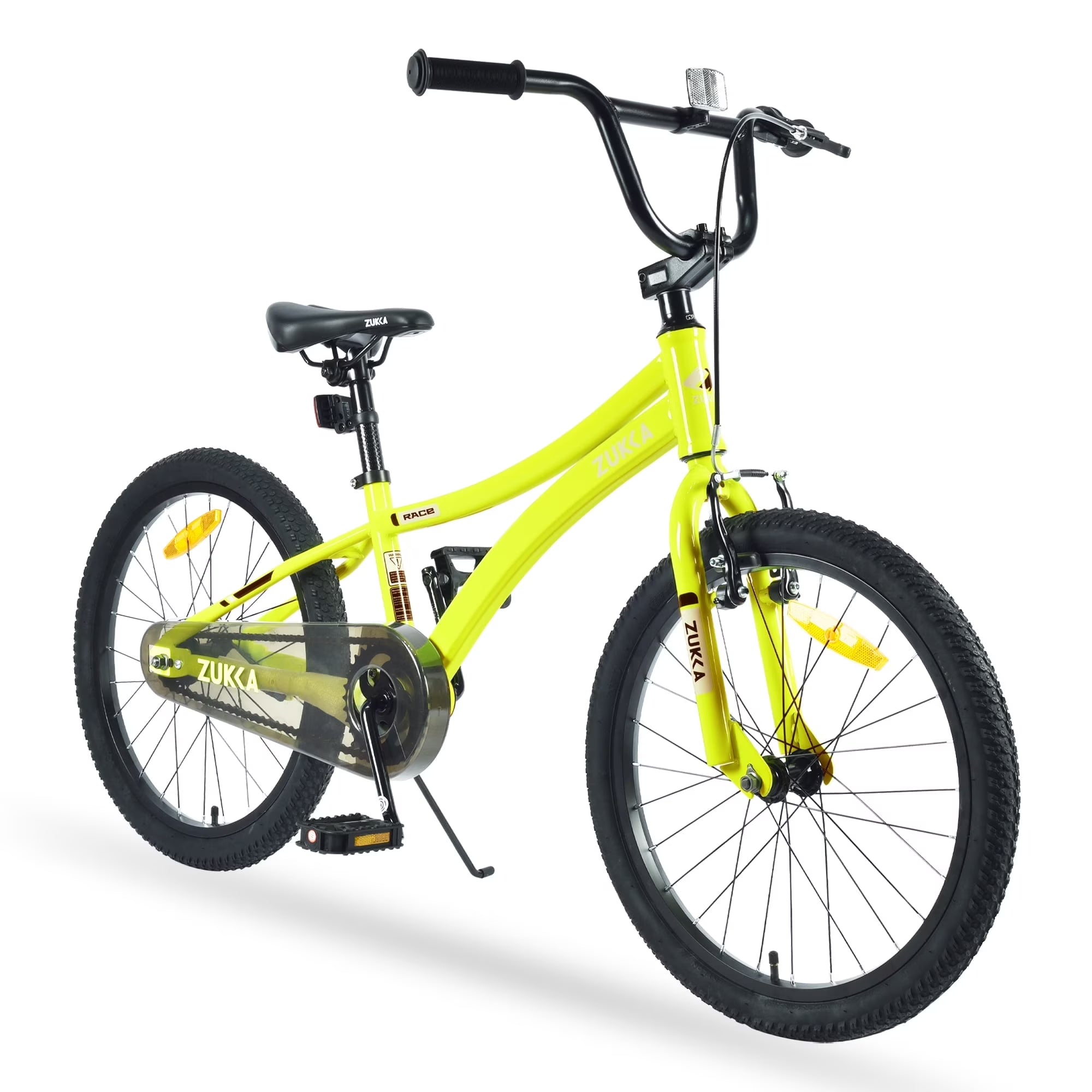 Baprem 18" Girls Bike for 5-9 Years Old Kids, Cute Kids Bike with Training Wheels, Steel Frame Sporty Children Bicycle, Pink