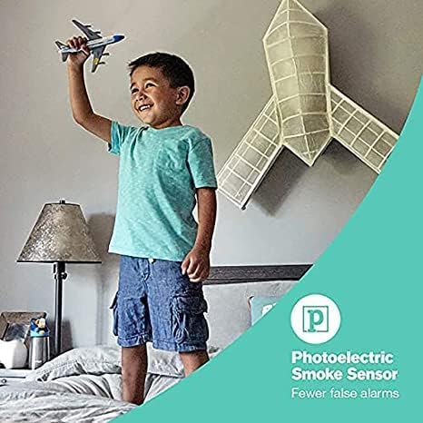 1 Pack Combination Smoke and Carbon Monoxide Detector Battery Operated, Travel Portable Photoelectric Fire&Co Alarm for Home, Kitchen