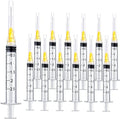 100 Pack 2.5ml Plastic Syringe with 25Ga Lab Supplies, Individually Sealed Packed
