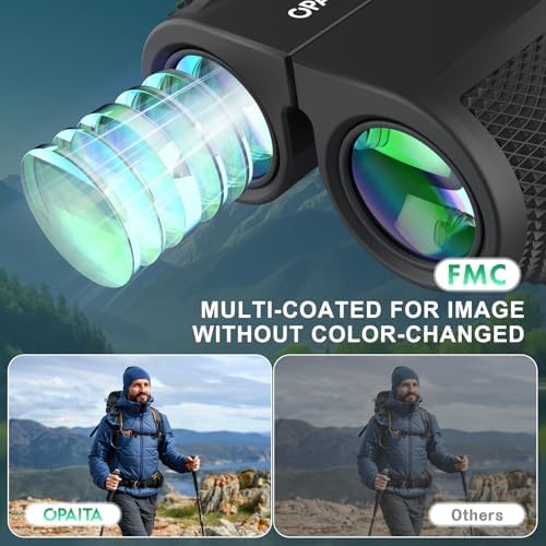 12x25 Binoculars Compact for Adults - Lightweight Kids Binoculars - Binoculars with Clear Vision for Bird Watching Travel Wildlife Watching & Outdoor Activities