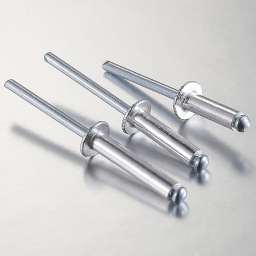 (300Pcs) 1/8"x1/2" Aluminum blind pro Rivets,Aluminum Grip and Steel Mandrel