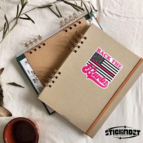 (3Pcs) Back The Barbz Sticker America Flag Pink, Pink Sign Fanchant Decals 3" Waterproof Vinyl Decal Sticker Laptop, Water Bottles, Phone, Kindle Merchandise Decor Decal Gifts for Her Girls 3 Inches