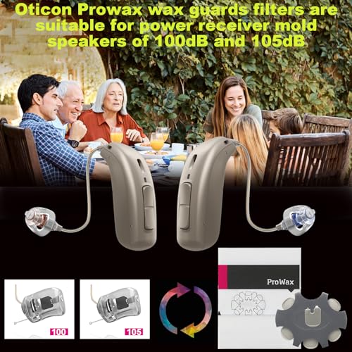 (30-Pcs) Oticon Prowax Wax Guard Filter Hearing Aid Supplies for Oticon Hearing Aid, Oticon Prowax Replacement Cleaning Kit Accessory