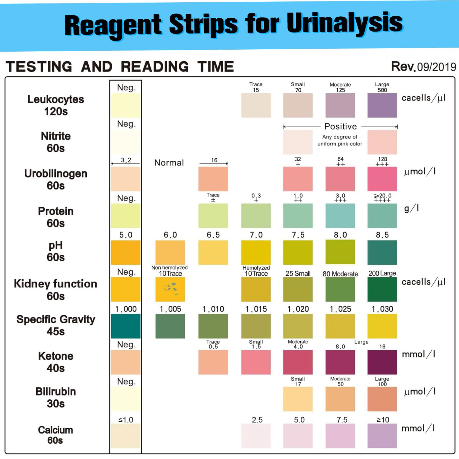 10-Panel Urine Test Strips for Urinalysis 100ct, Testing Kit for UTI, Keto, Ketosis, Protein, Specific Gravity, pH, Ketone, Bilirubin, Vitamin C, CRE, SGR & More