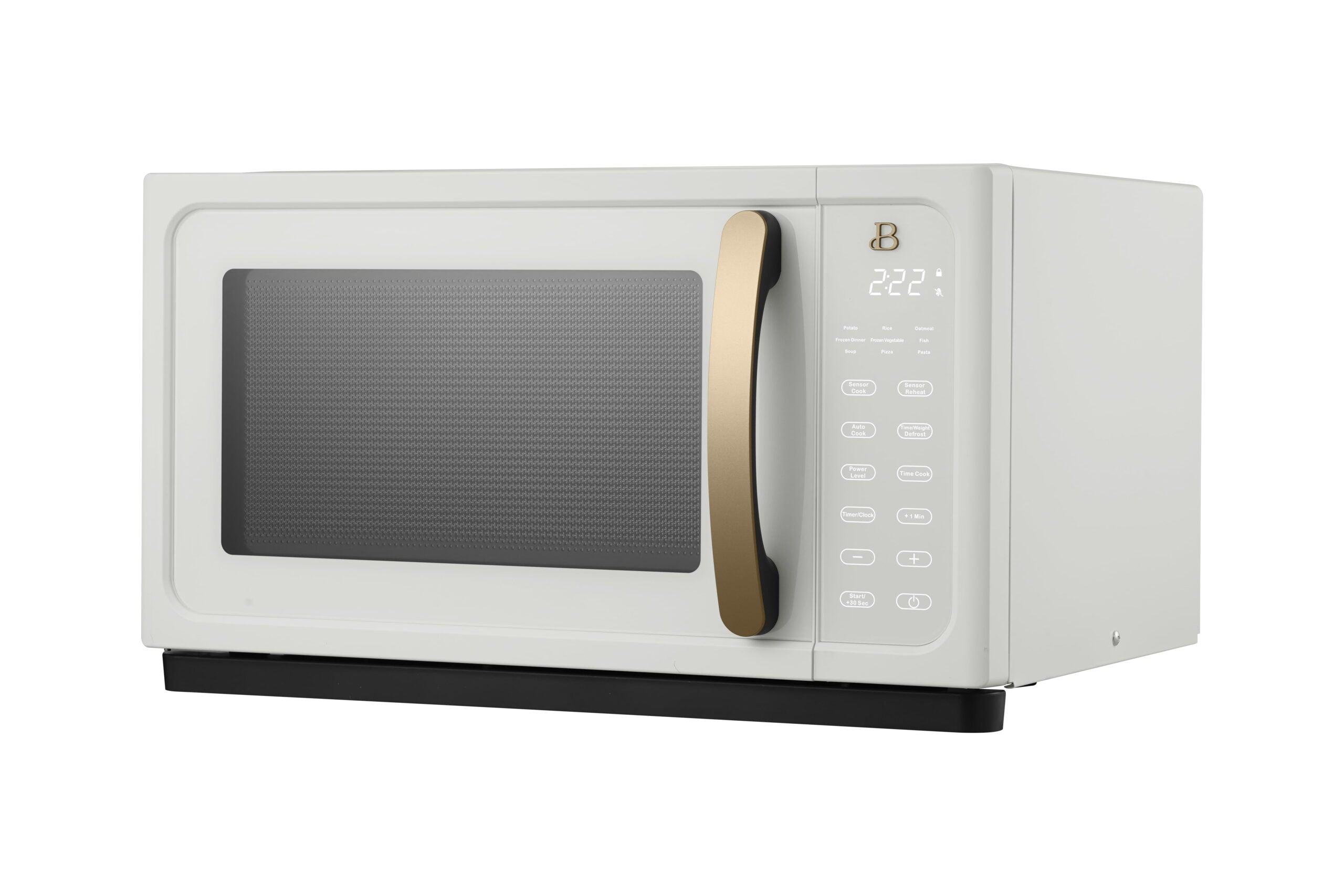 Beautiful 1.1 Cu ft 1000W Sensor Microwave Oven, White Icing - Kitchen Appliance