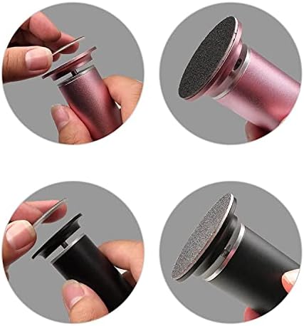 120pcs Foot File Sandpaper Discs Refill for Electric Callus Remover Dead Skin Removal (60pcs Rough 80 Grit + 60pcs Smooth 180 Grit)