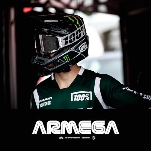 100% ARMEGA Premium Protective Sport Goggles with Ultra HD Lens & Nose Guard (Esterel - Mirror Blue Lens)