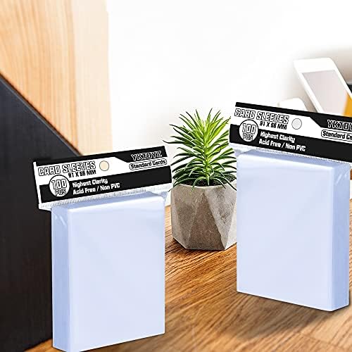 1000 Pcs Card Sleeves for Trading Cards, Soft Clear Baseball Card Sleeves Card Protectors Penny Sleeves Fit for Baseball Cards, Sports Cards, MTG Cards (66mm×91mm)